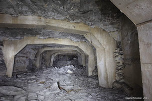 Tunnel i Rustningsfabrik Richard som den ser ud i dag