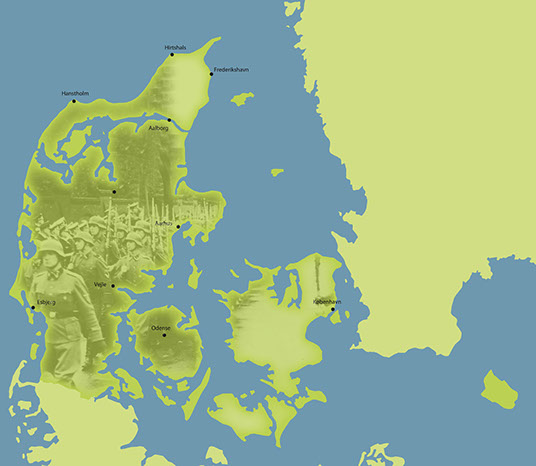 Remnants From Second World War In Denmark   Danmark Besat Kort 