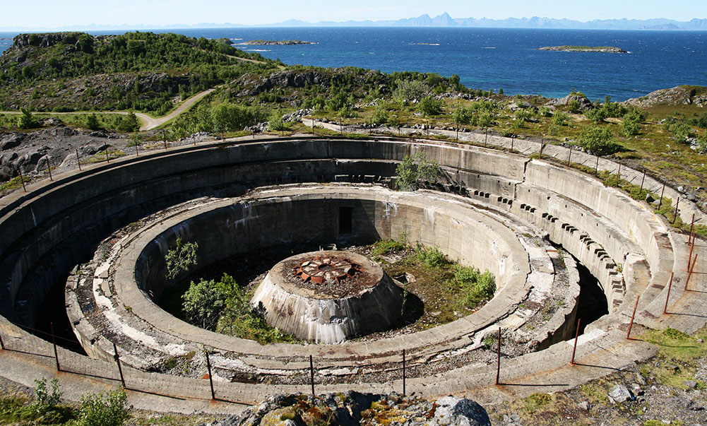 Batterie côtière de Dietl comme il semble aujourd'hui