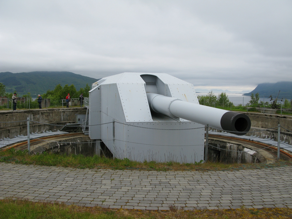 Batterie côtière de Trondenes comme il semble aujourd'hui