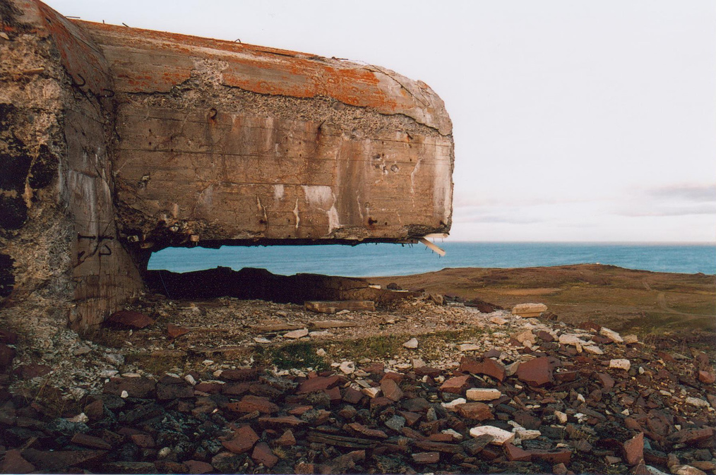 Batterie côtière de Kiberg comme il semble aujourd'hui